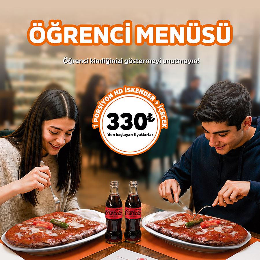 HD İSKENDER ÖĞRENCİ MENÜ